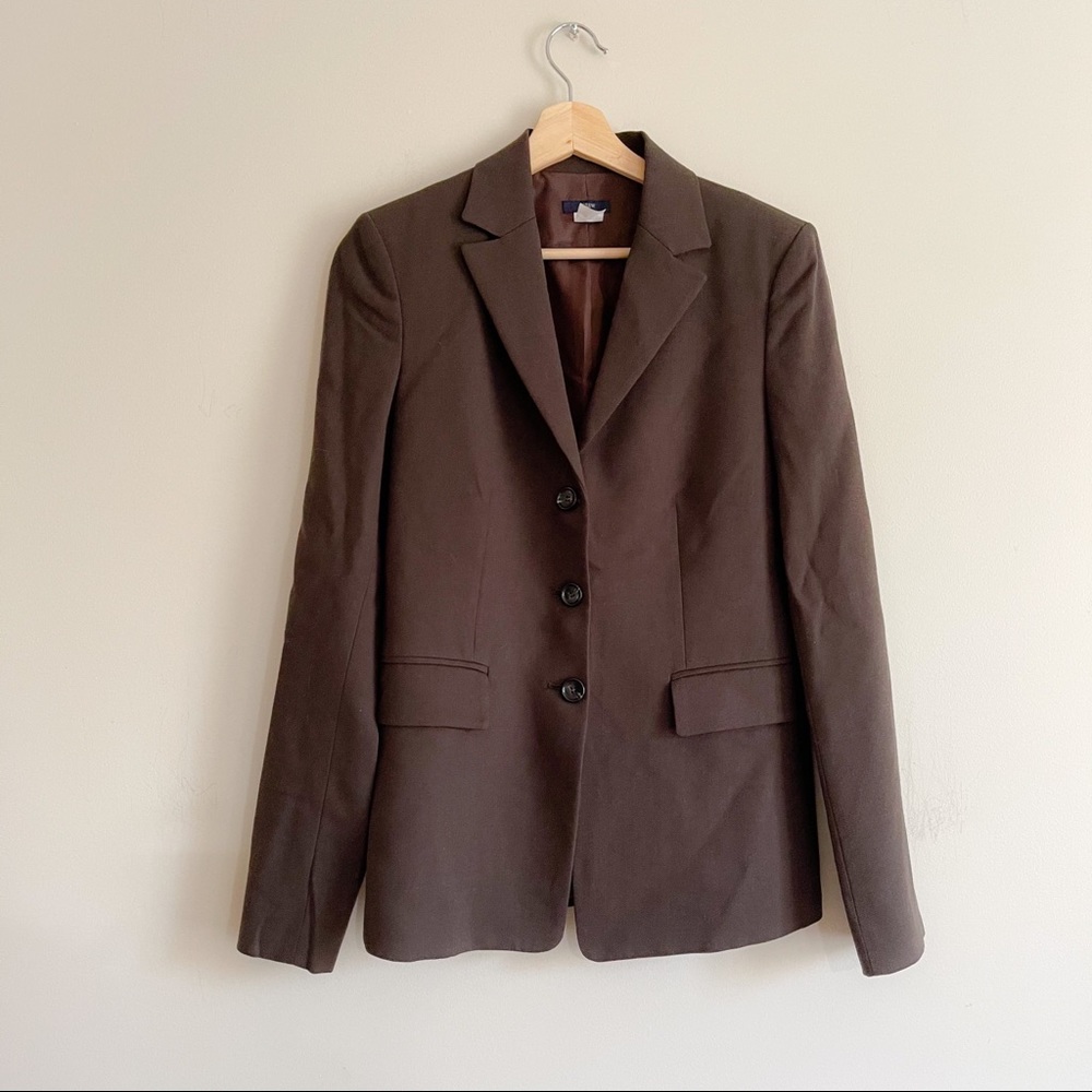 Chocolate brown J.Crew blazer size 4